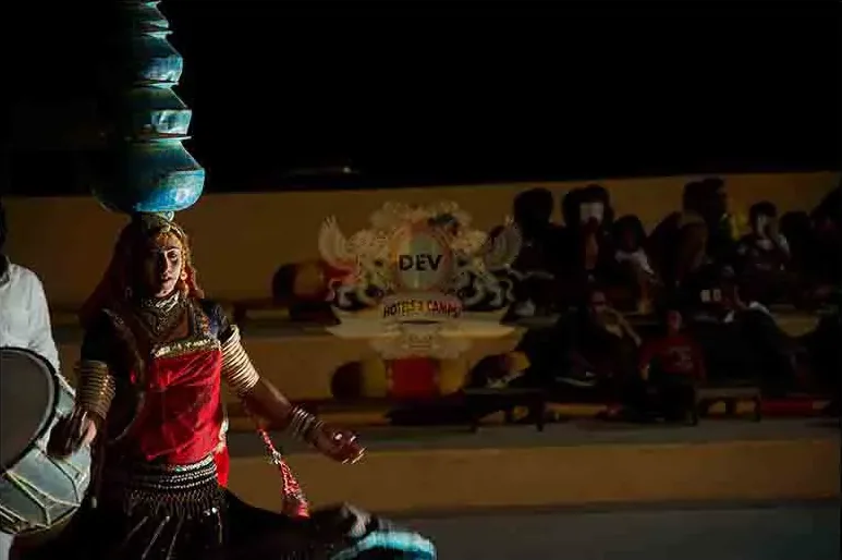 Folk dancer at the cultural night