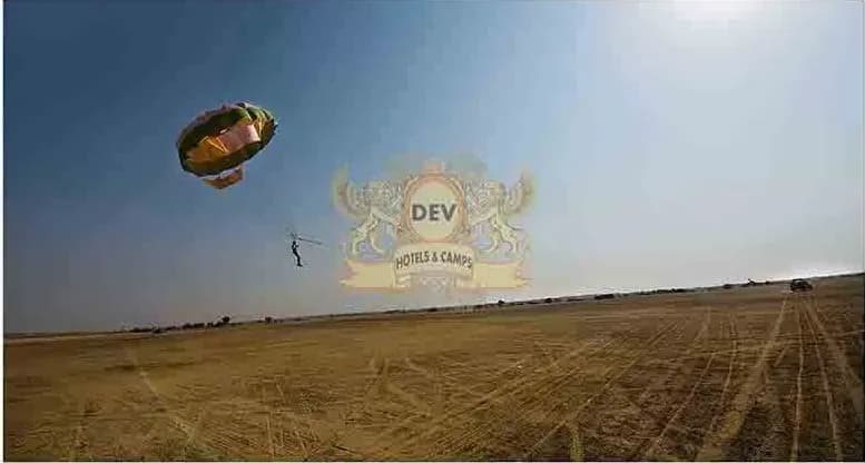 Parasail aloft over the desert