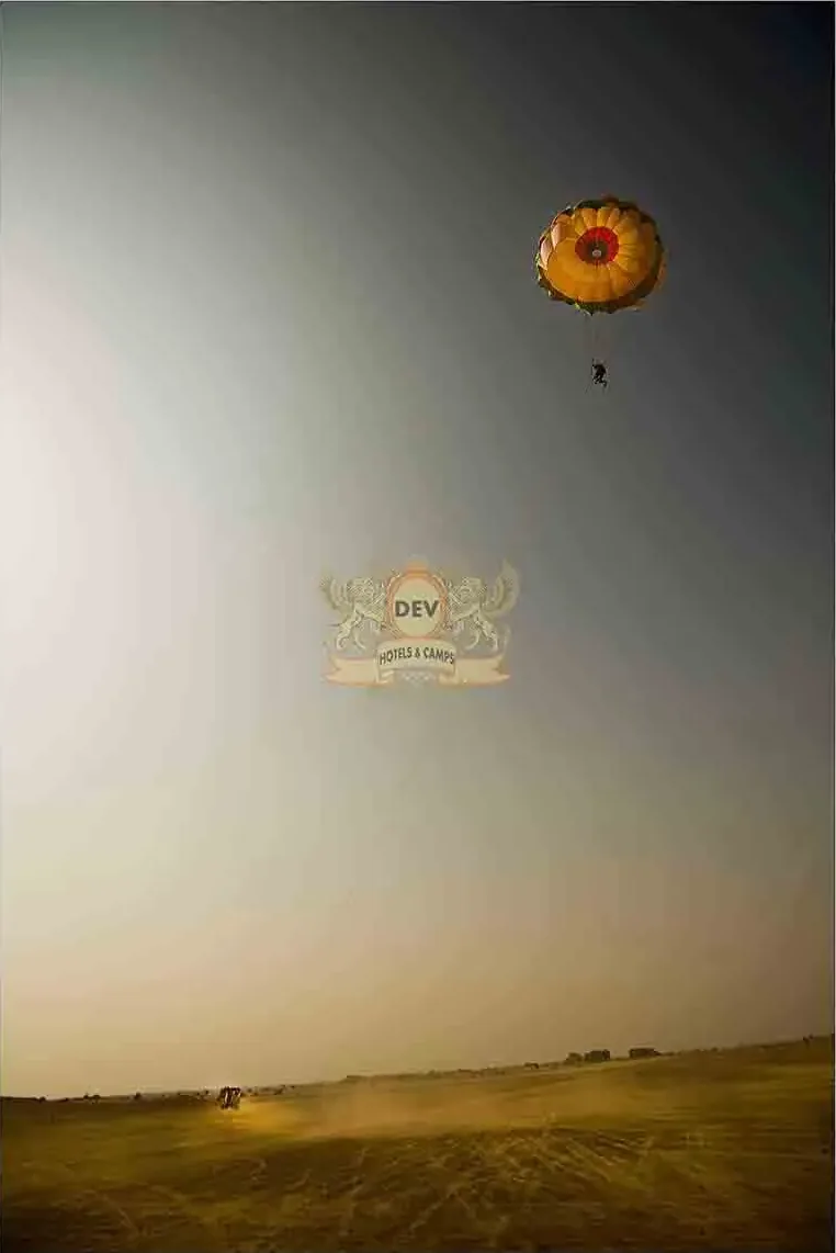 Parasail high above the dunes