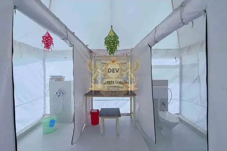 Superior tent bathroom