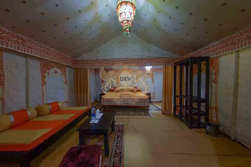 Superior tent living room